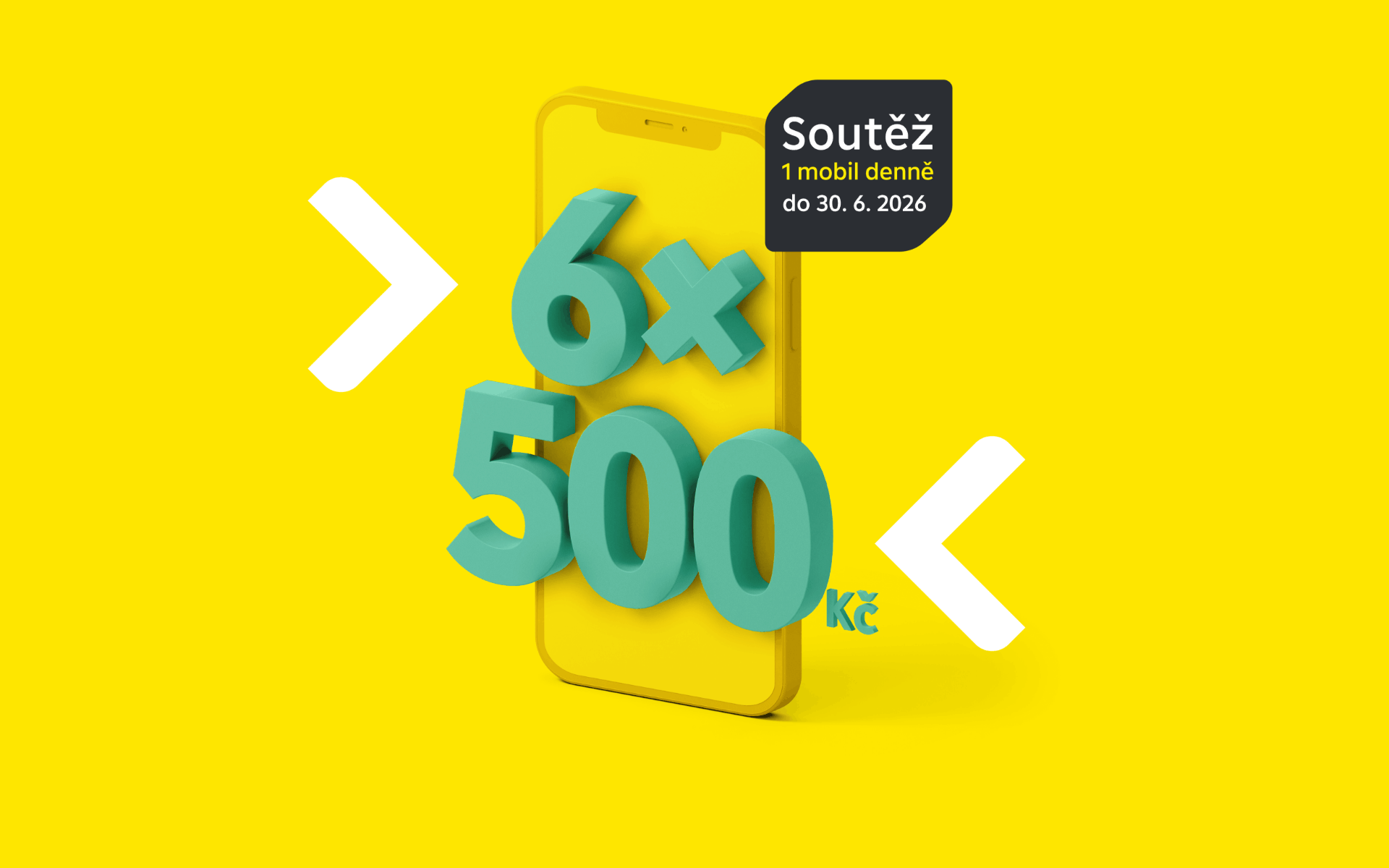 Odměna 6x500 Kč a soutěž o mobil