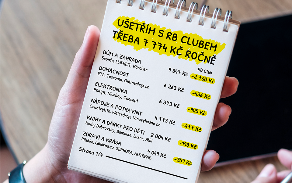 Můj seznam - aktuální nabídka partnerů RB Clubu, výběr v kalendáři