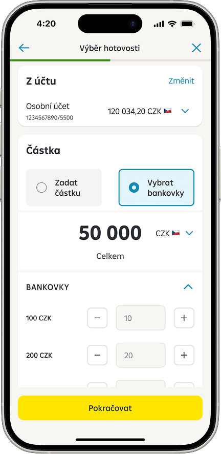 Cash Withdrawal at the Branch
